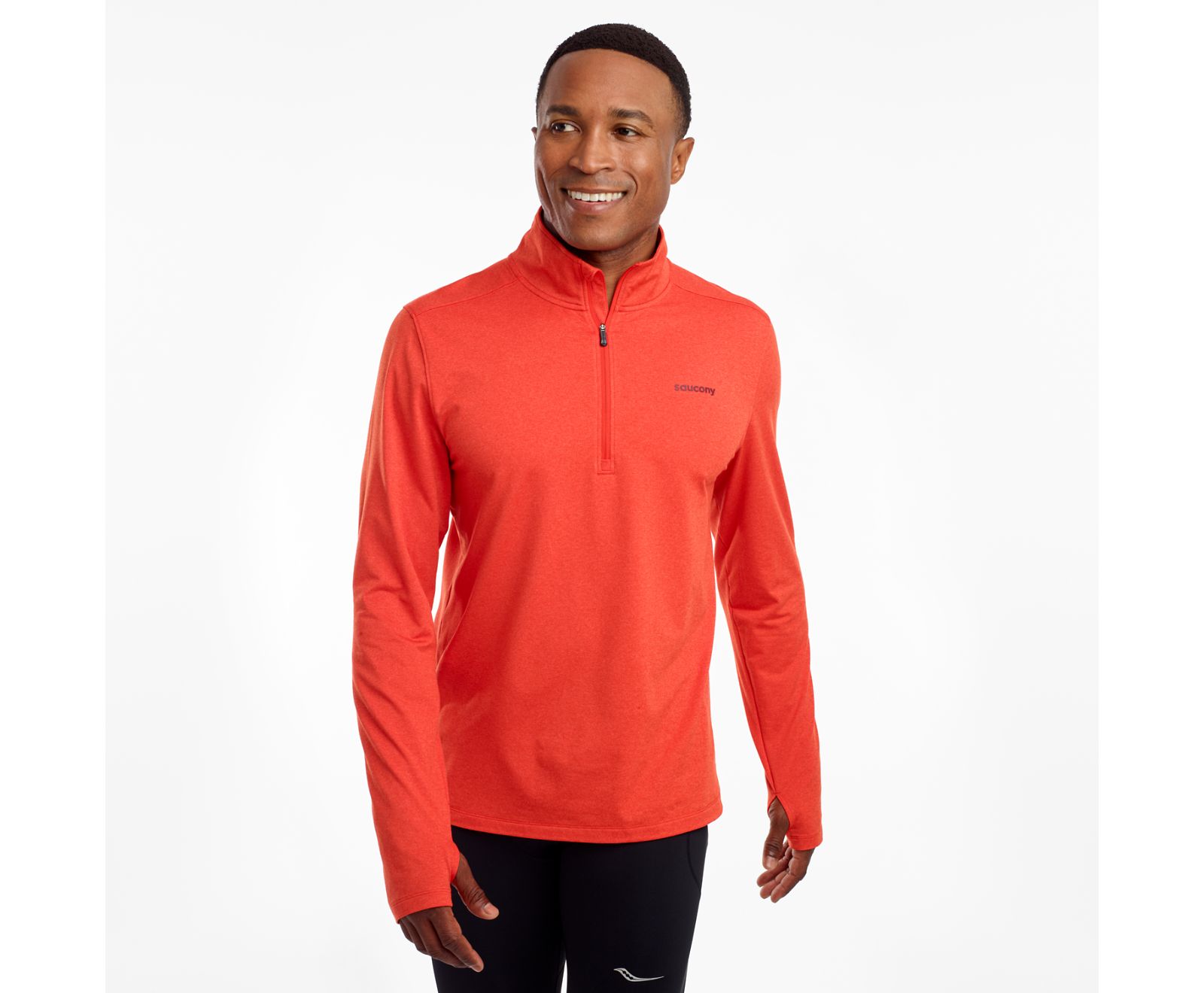 Férfi Saucony Sunday 1/4 Zip Kabát Rózsaszín | HU 782OKI